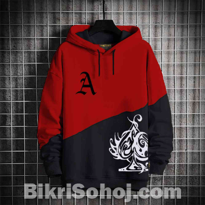 colour cotton hoodie for men's